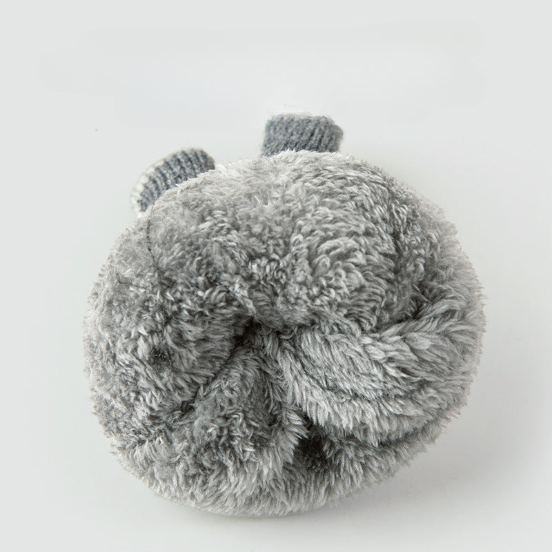 Wholesale Winter Warm Plus Velvet Thickened Knitted Touch Screen Gloves