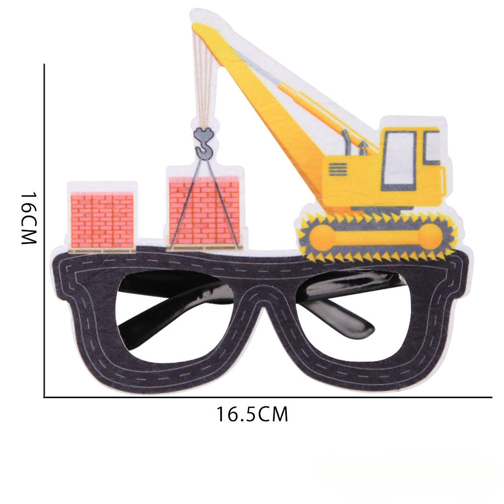 Wholesale of 2024 New Engineering Vehicles, Party Decorations, Plastic Glasses