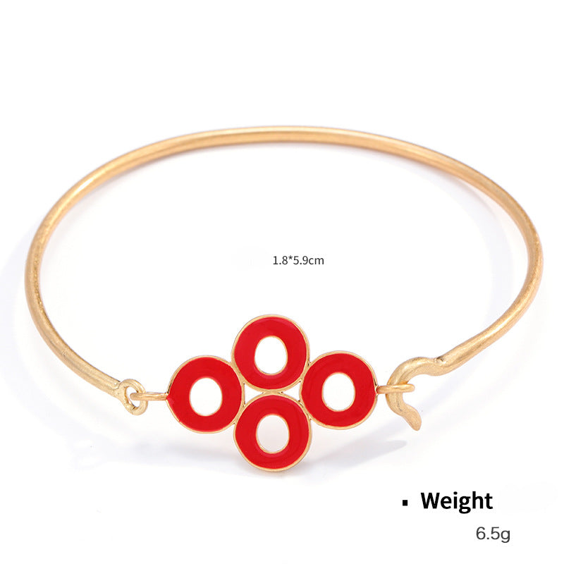 Wholesale Enamel Oil Drop Retro Classic Elegant Adjustable Bracelet