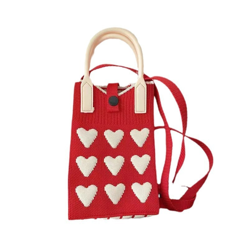 Wholesale Knitted Versatile Sweet Crossbody Handbags