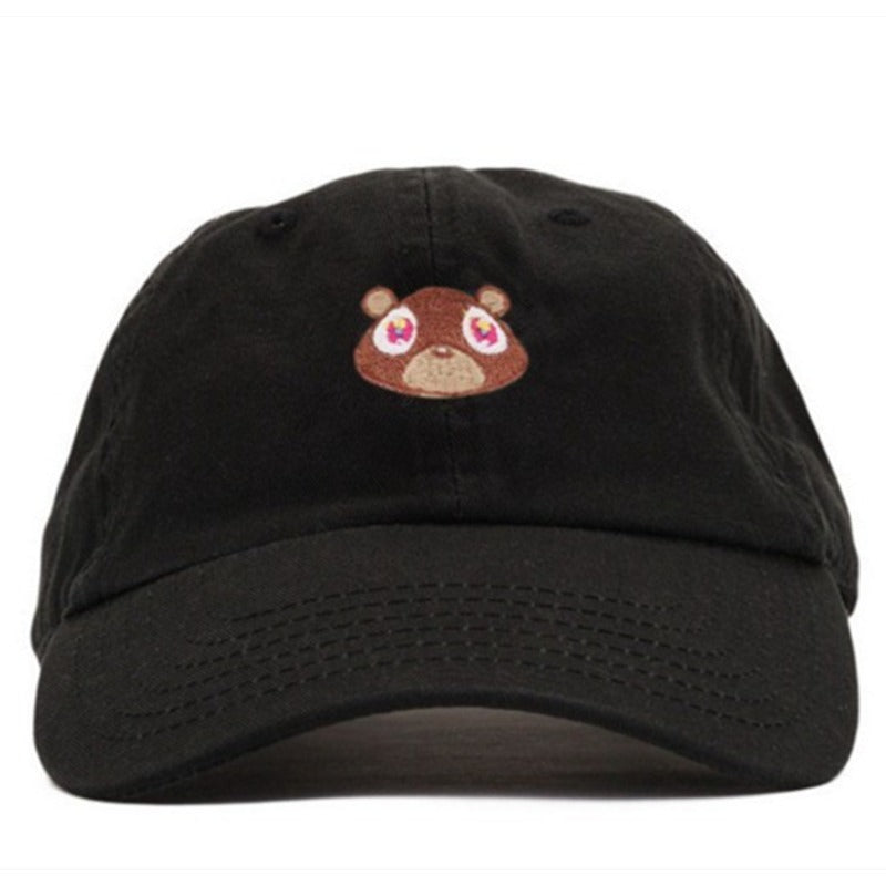Wholesale Cotton Teddy Bear Embroidered Sun Protection Baseball Caps