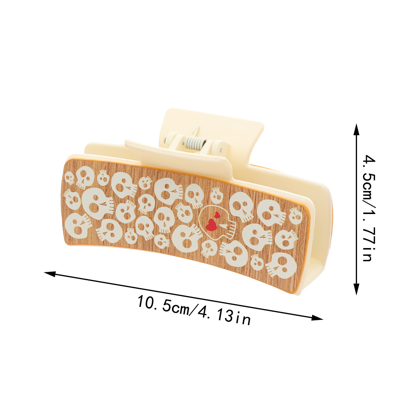 Wholesale Skull Pumpkin Leather Hair Clip