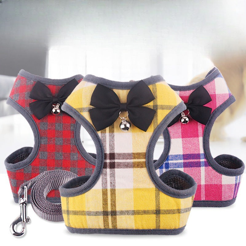 Wholesale Plaid Vest Anti-breakaway Traction Rope