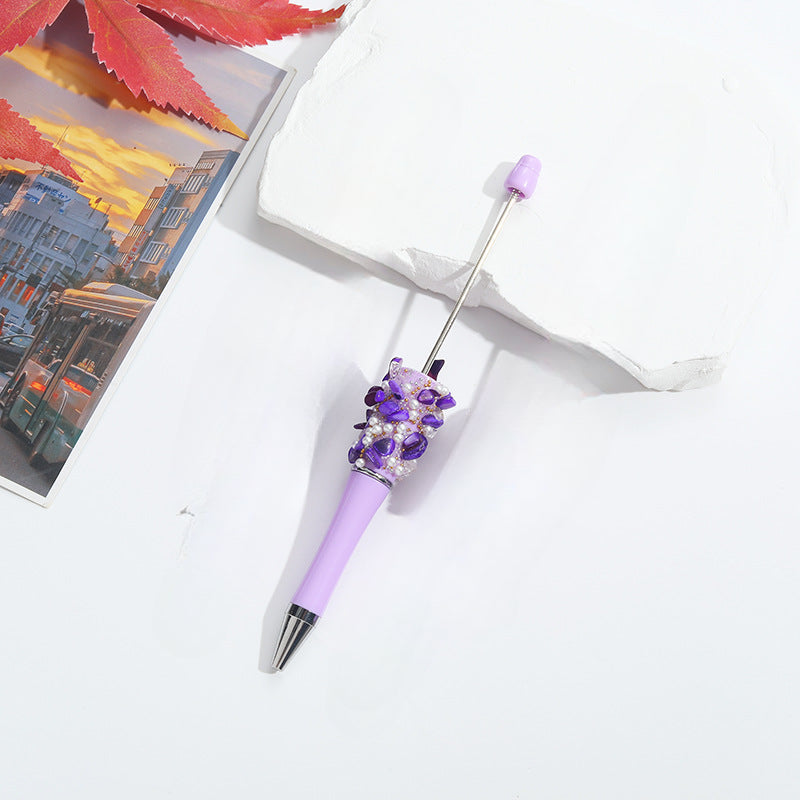 Wholesale Beadable Pens Heavy Industry Full of Broken Diamond Bead Pens