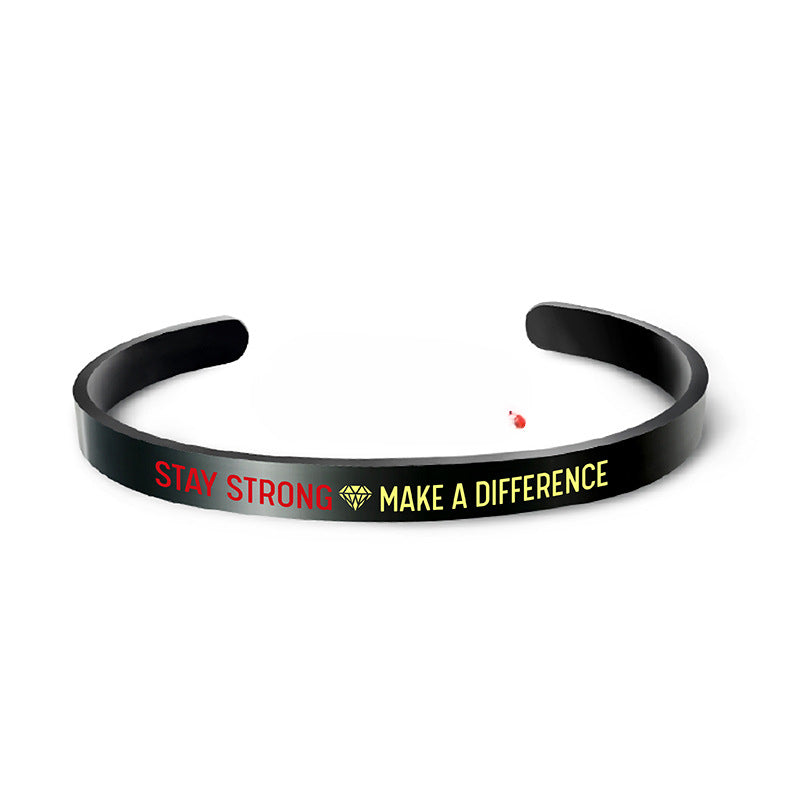 Wholesale Family Inspirational Phrases Engraved Stainless Steel Necklace