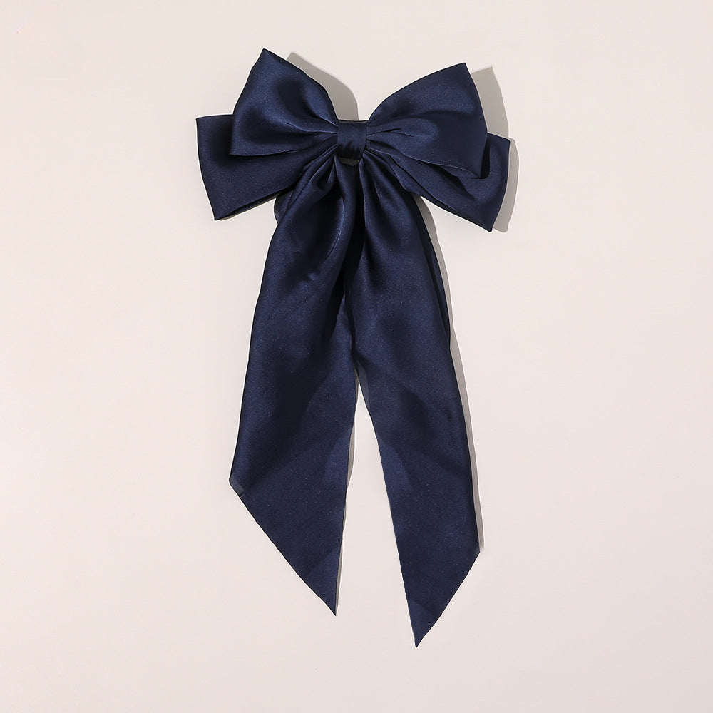 Wholesale New Chain Bow Ribbon Fabric Hairpin