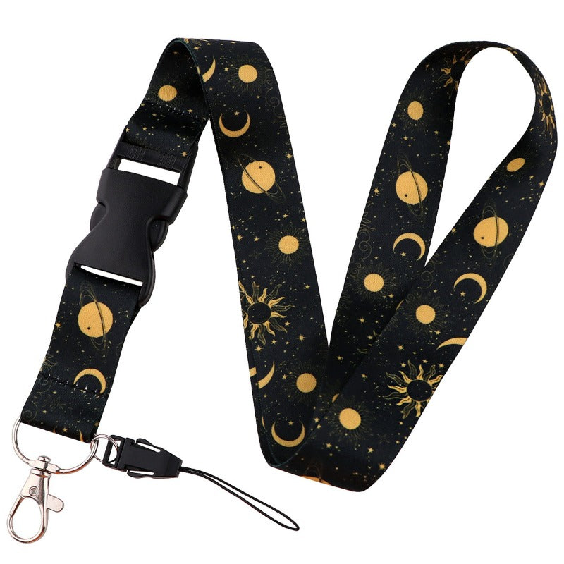 Wholesale Moon Buckle Mobile Phone Lanyard Brand Work Card Exhibition Card Bus Campus Cute Card Holder