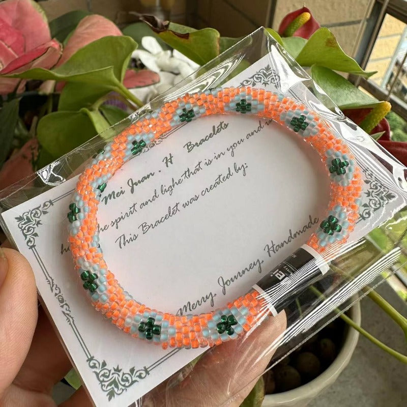 Wholesale Nepalese Hand-woven Japanese Essential Oil Diffuser Beaded Bracelet