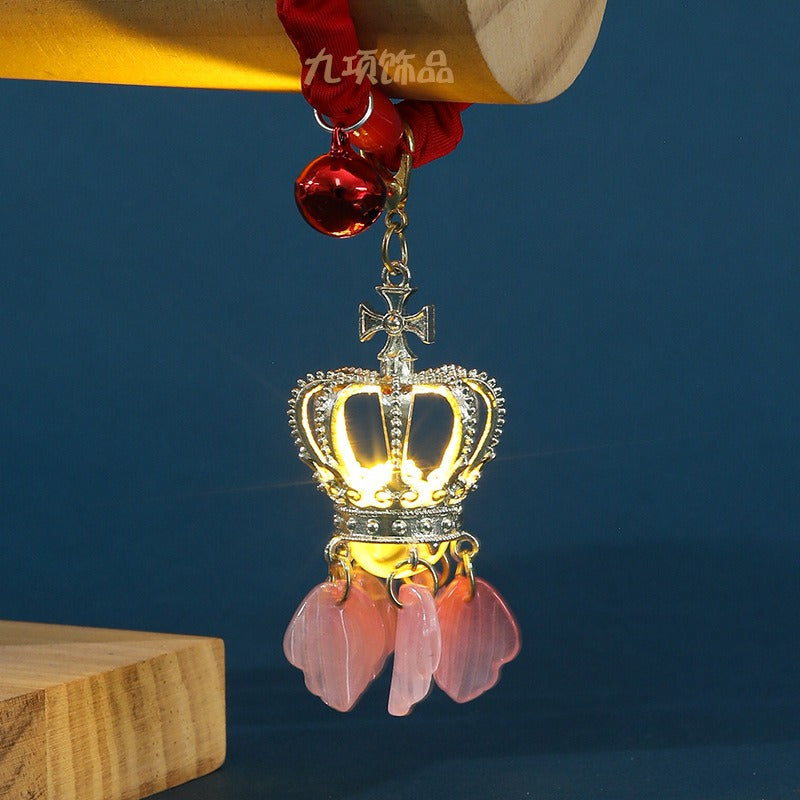 Wholesale Lantern Hanfu Tassel Ancient Style Chinese Red Glowing Palace Lantern Hair Scrunchies