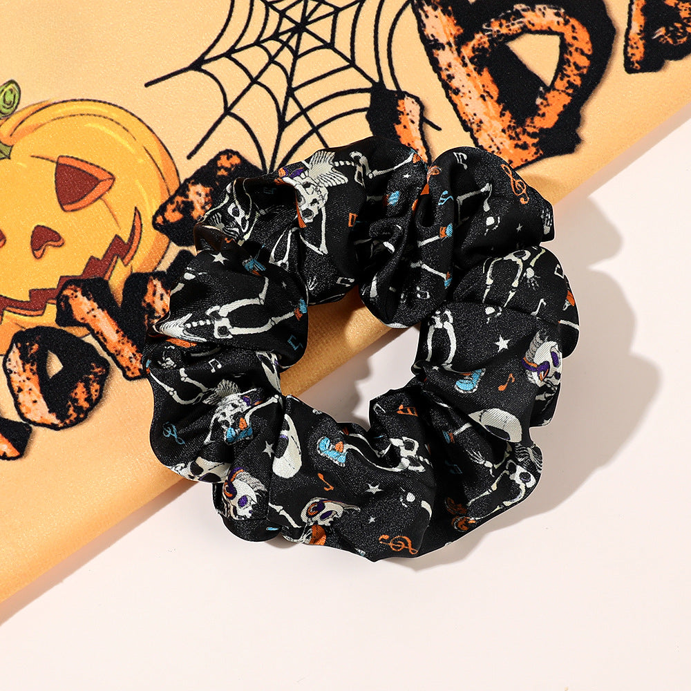Wholesale Halloween Large Intestine Hair Ring, Pumpkin Skull, Personality Holiday Hair Rope