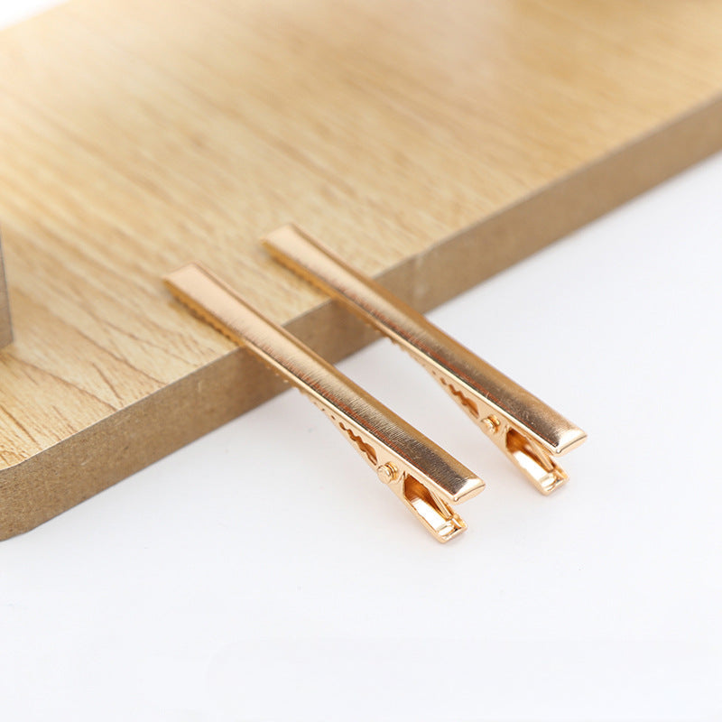 Wholesale 30pcs/pack Handmade Cream Glue DIY Word Clip Hairpin Material Package Accessories