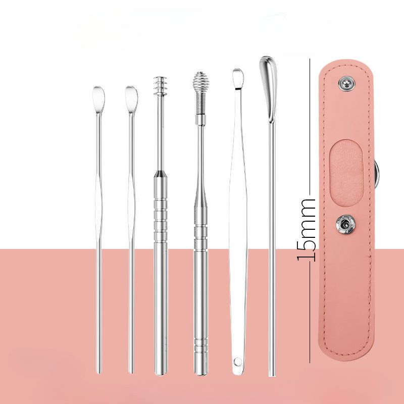 Wholesale Stainless Steel Ear Pick 6-piece Set