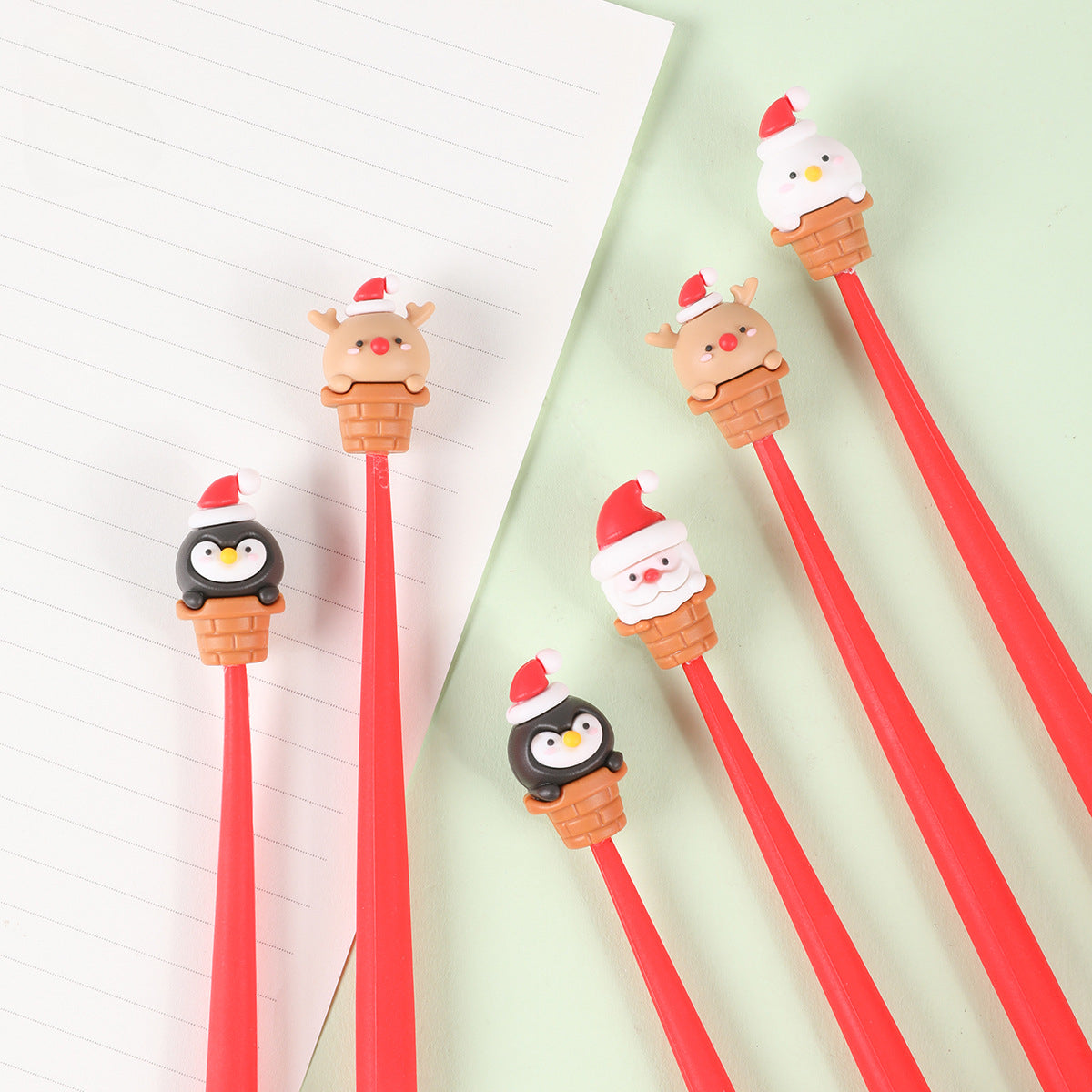 Wholesale New Cartoon Christmas Plastic Gel Pen