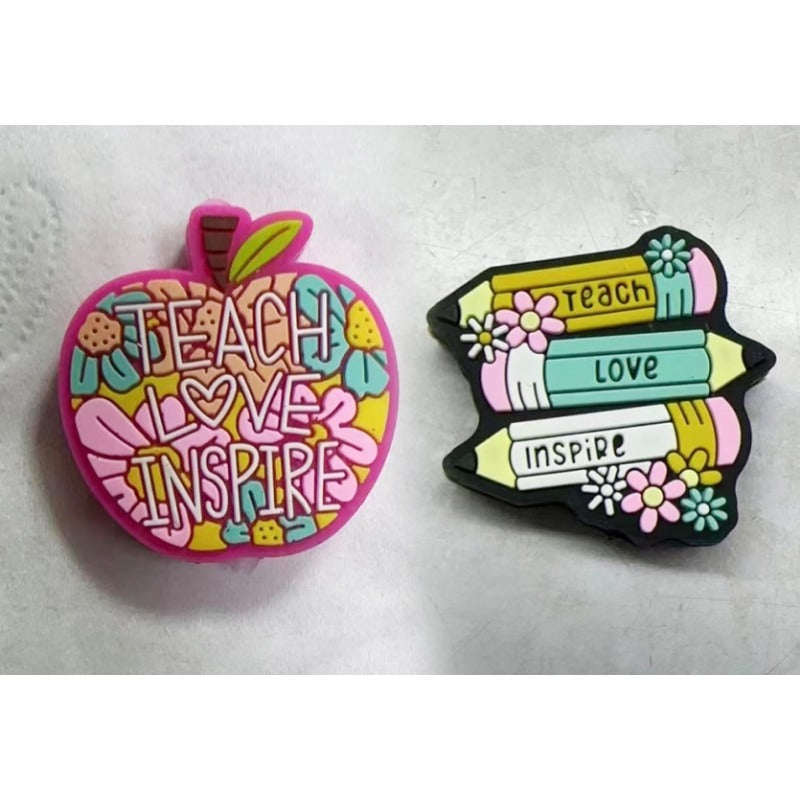 Wholesale 10pcs Cartoon Santa Claus Elk Motif Silicone Beads