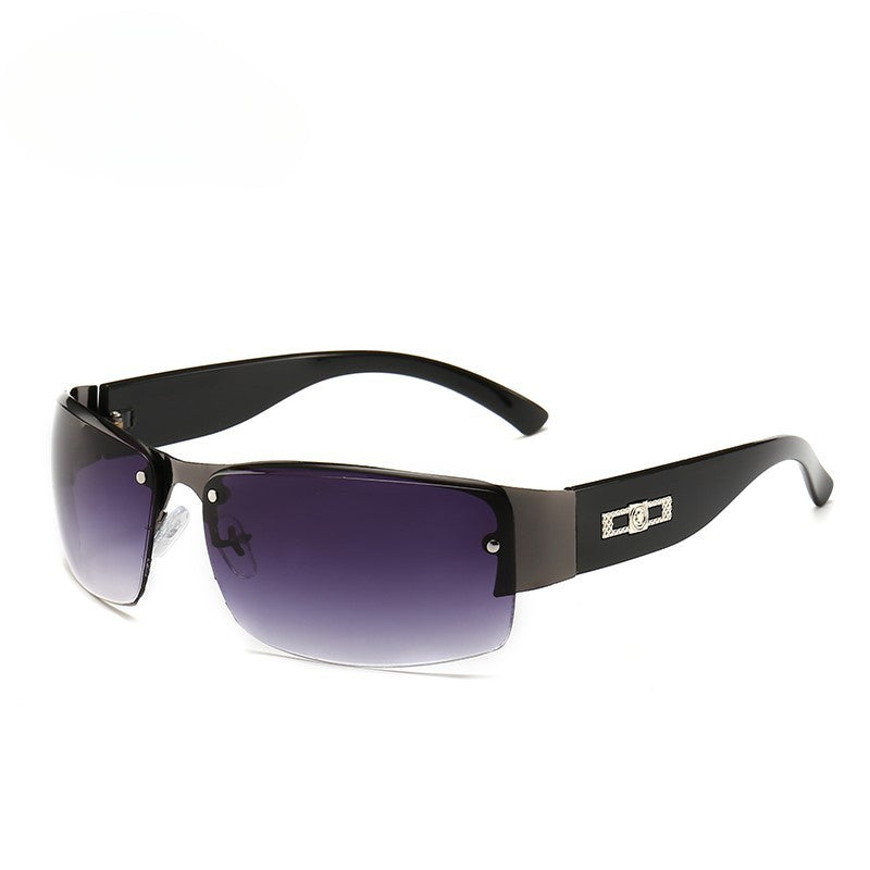 Wholesale Metal Sheet Wide Leg PC Sunglasses