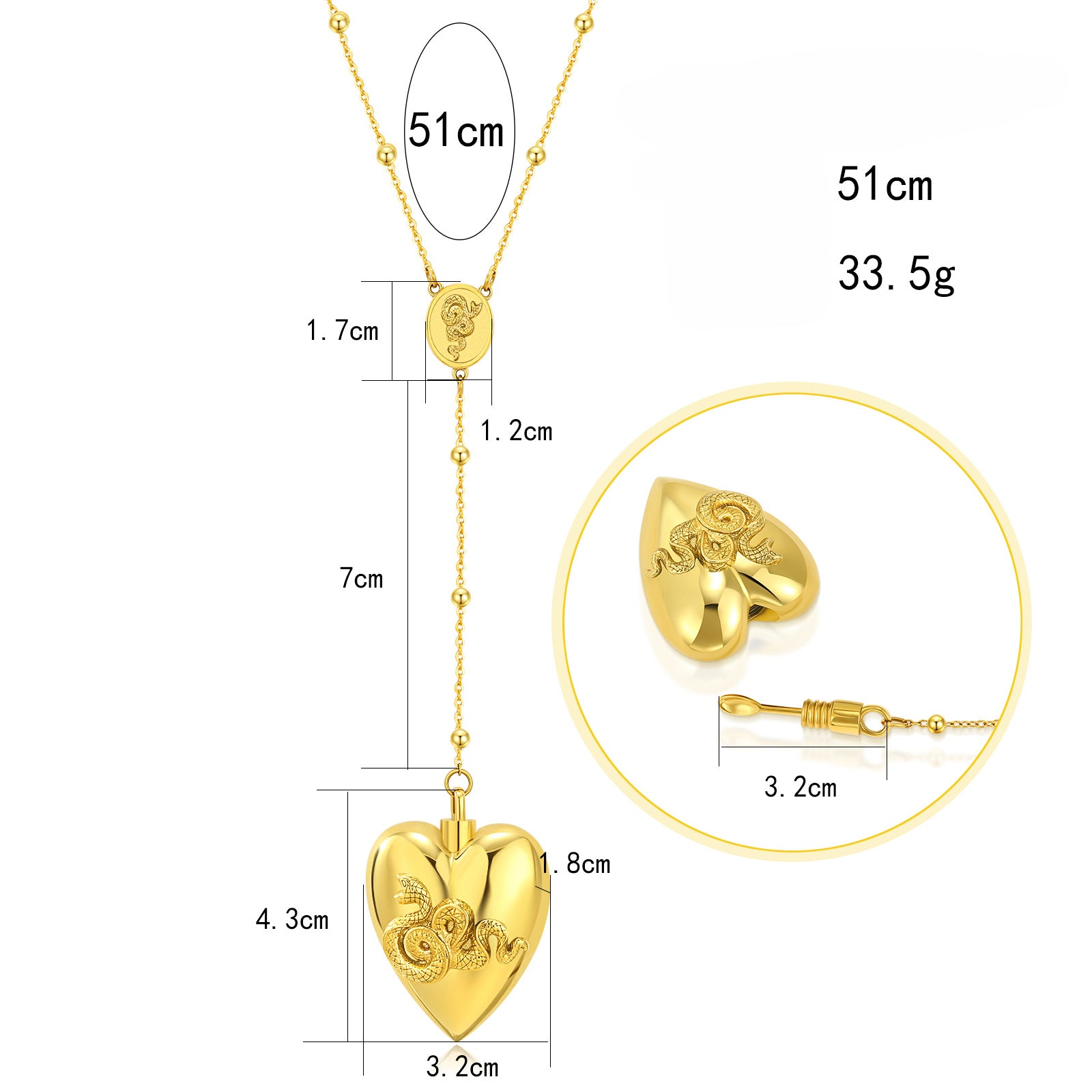 Wholesale Stainless Steel Love Urn Necklace Can Be Opened