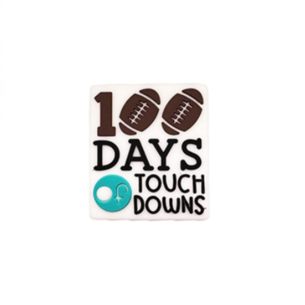 Wholesale 10pcs Cartoon Reading Ghost Letter Pattern Silicone Beads