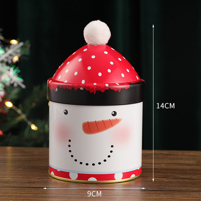 Wholesale Candy Bucket Christmas Hat Metal Storage Box
