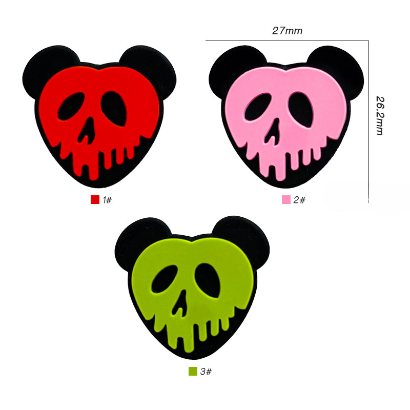 Wholesale 10PCS Halloween colored silicone Focal beads