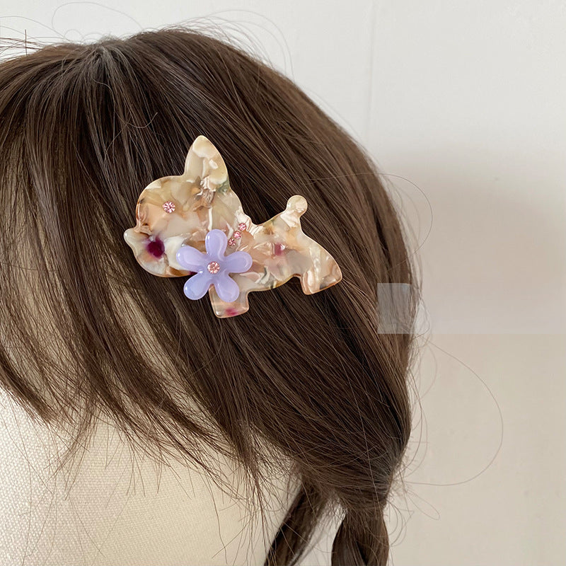 Wholesale Cute Dog Acetate  Hair Clips