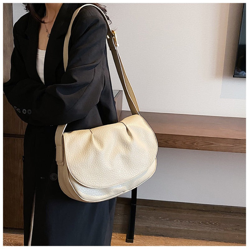 Wholesale Soft Leather Autumn Simple Large Capacity Casual Shoulder Crossbody Bag