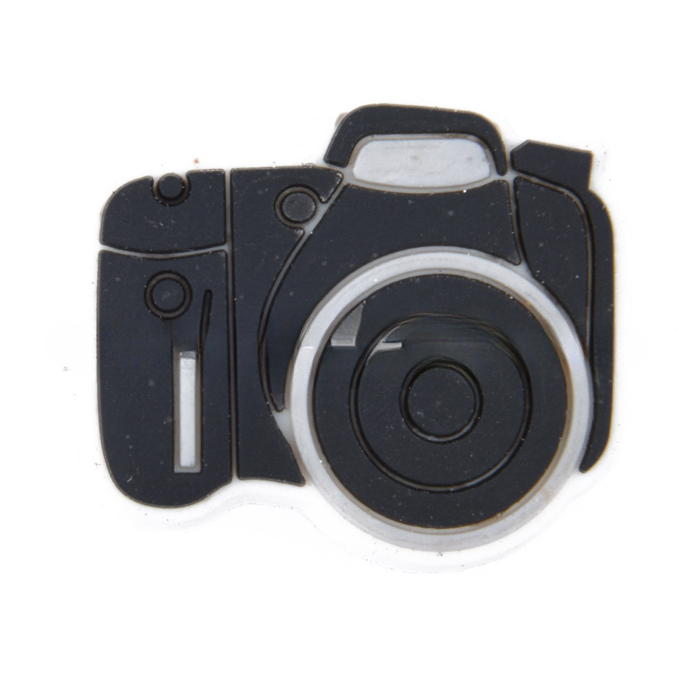 Wholesale 50PCS PVC DIY Hole Shoes Accessories Camera Series Shoe Flowers