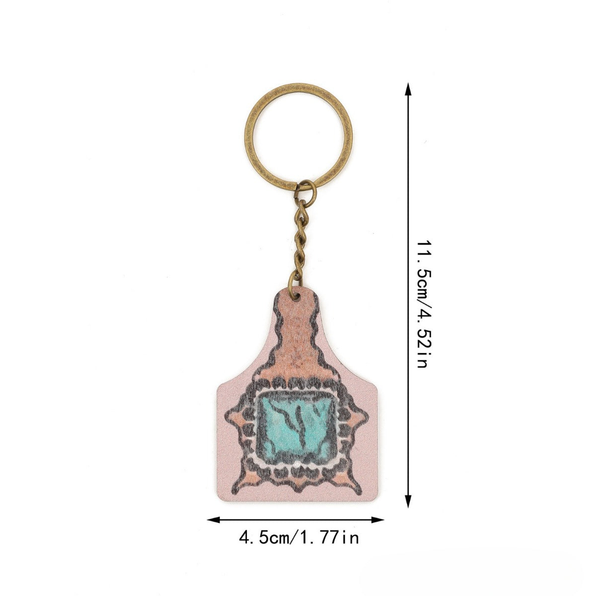 Wholesale of Western Style Leather Keychains