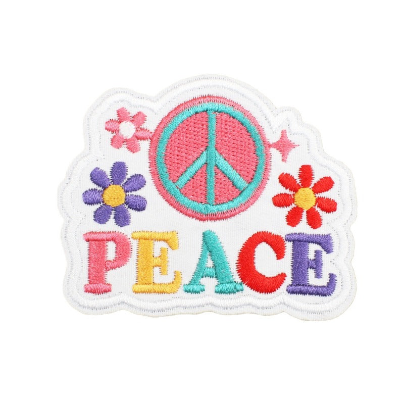Wholesale Peace Self Love Embroidery Decorative Embroidery Patch FS
