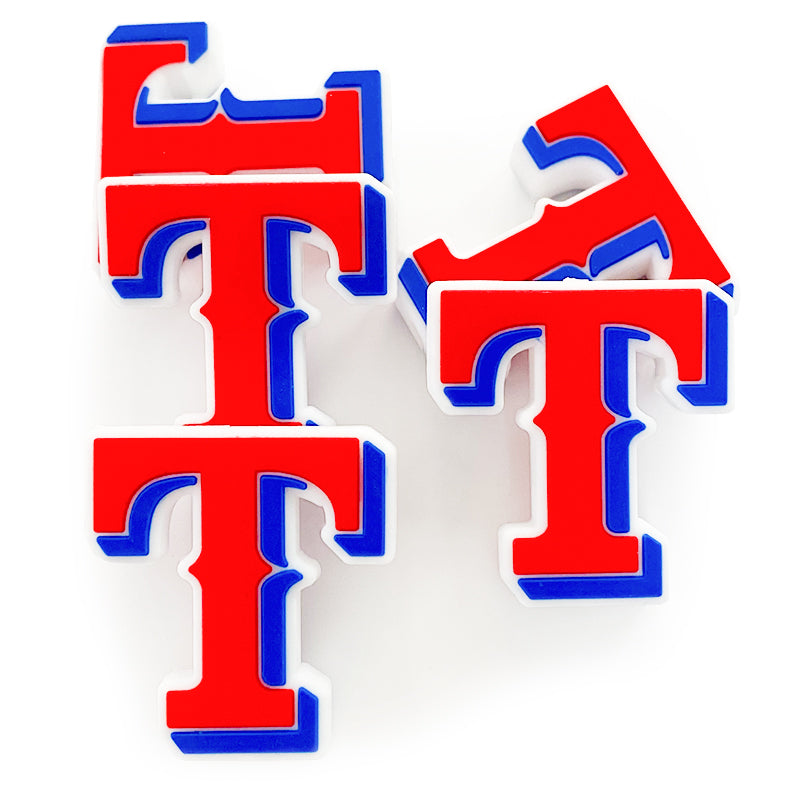 Wholesale 10PCS Red T-shaped Silicone Focal beads