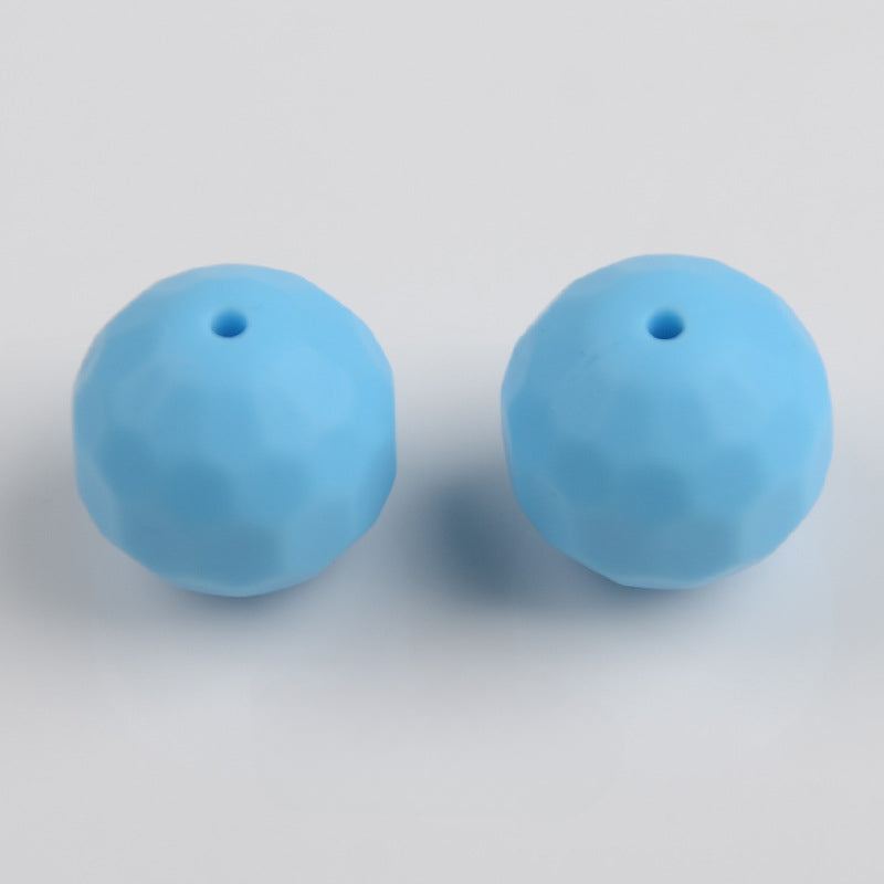 Wholesale 100PCS/PACK 16MM Food Grade Round Rhombus Silicone Beads