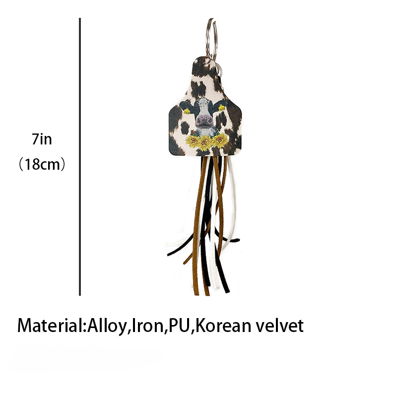 Llavero de vaquero occidental de cuero al por mayor