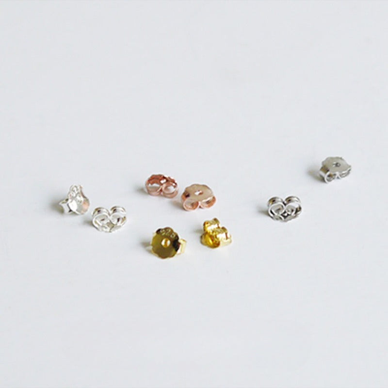 Wholesale 925 Silver Butterfly Earrings with Rear Block