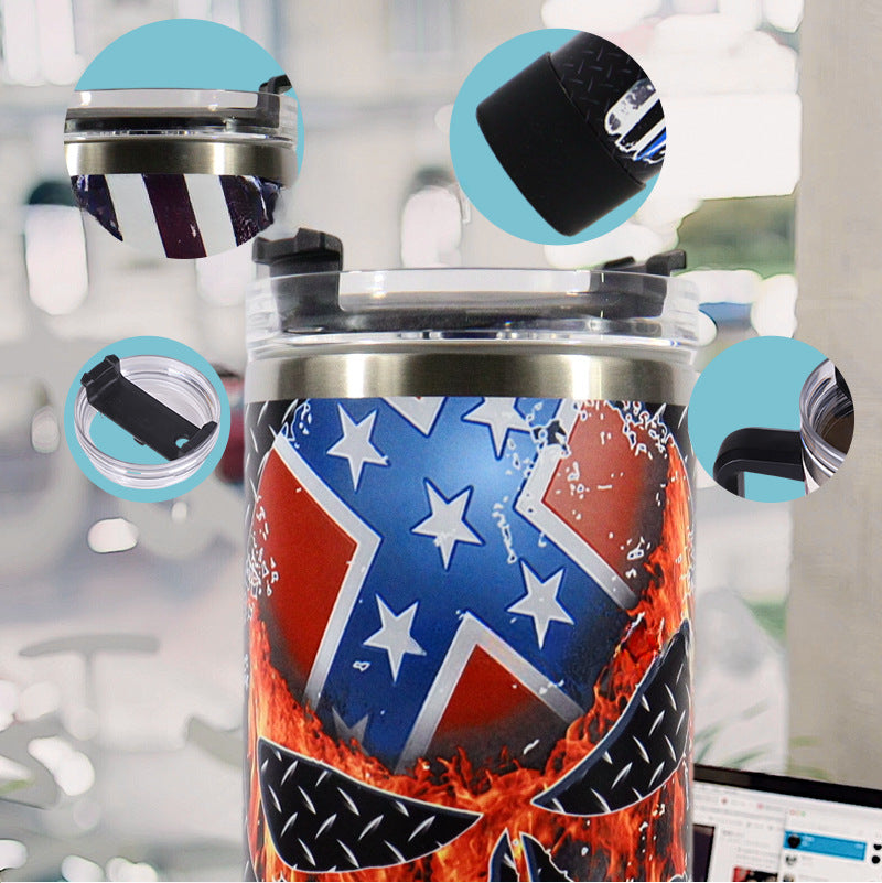 Wholesale 40oz Car Cup Large Capacity Printed Straw Ice Cup