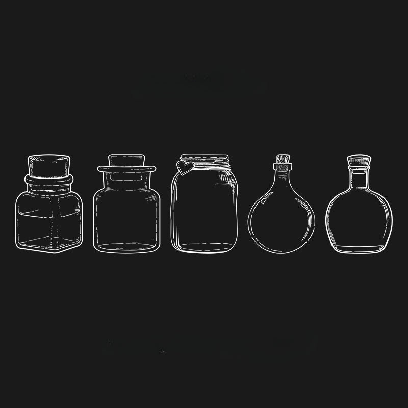 Wholesale Plastic Dried Flower Bookmark Diy Transparent Small Bottle Embossing Material Pack