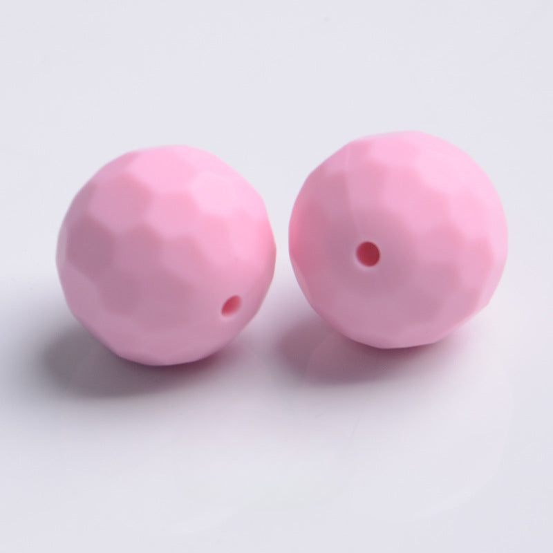 Wholesale 100PCS/PACK 16MM Food Grade Round Rhombus Silicone Beads