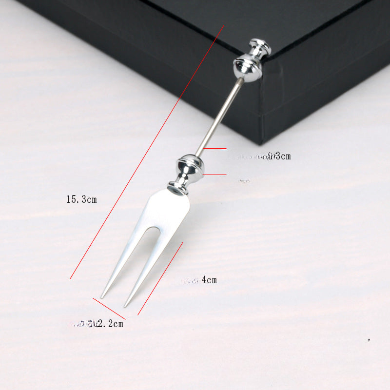 Wholesale Beadable Utensils DIY Stainless Steel Sugar Tea Spoon Spoon Fork Cutlery