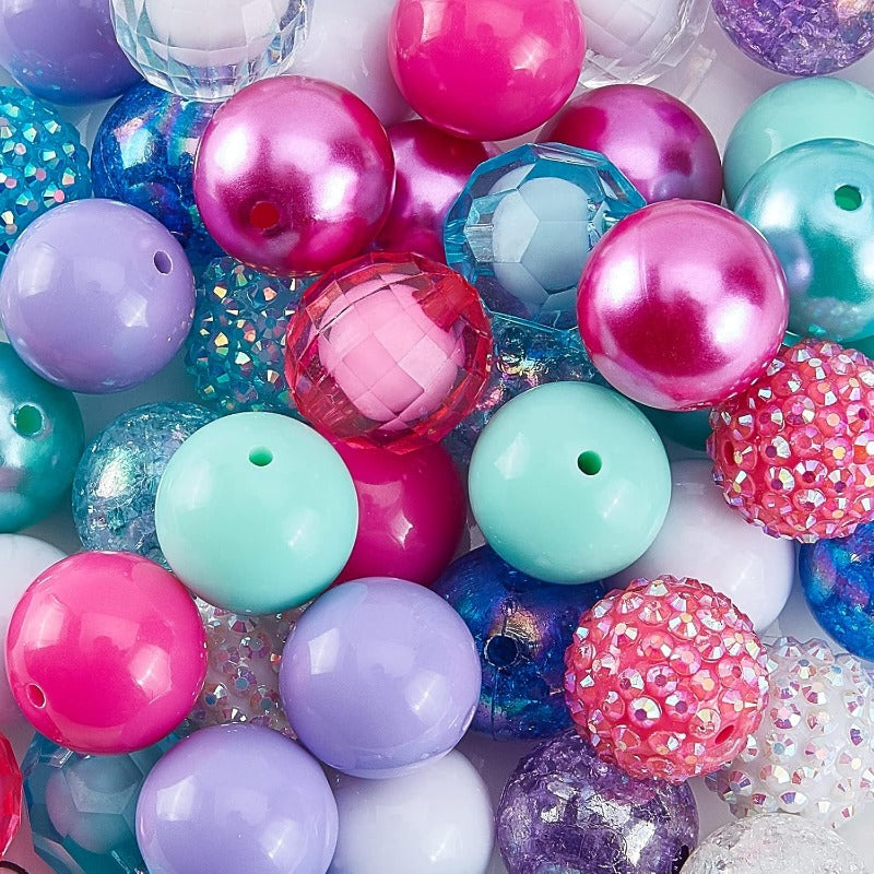 Wholesale PH50 large beads, 20mm cannonball beads, focus beads, colored pen beads, large rhinestone pearl beads, loose beads, spacer beads