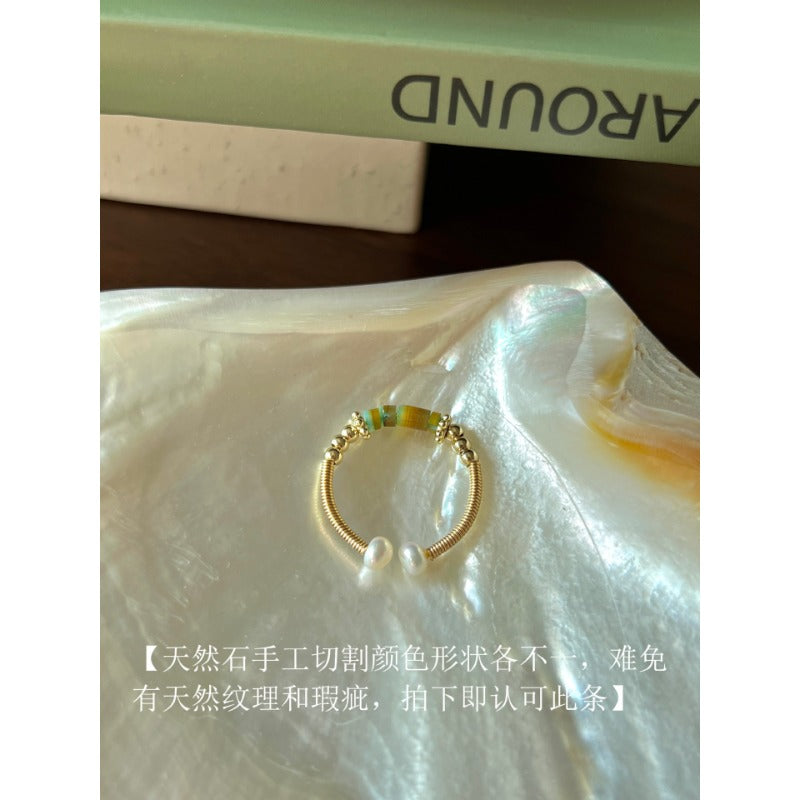 Wholesale Little Rabbit Pearl Alloy Rings