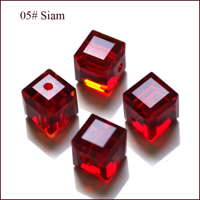 Wholesale 200pcs Crystal Glass Cube Beads