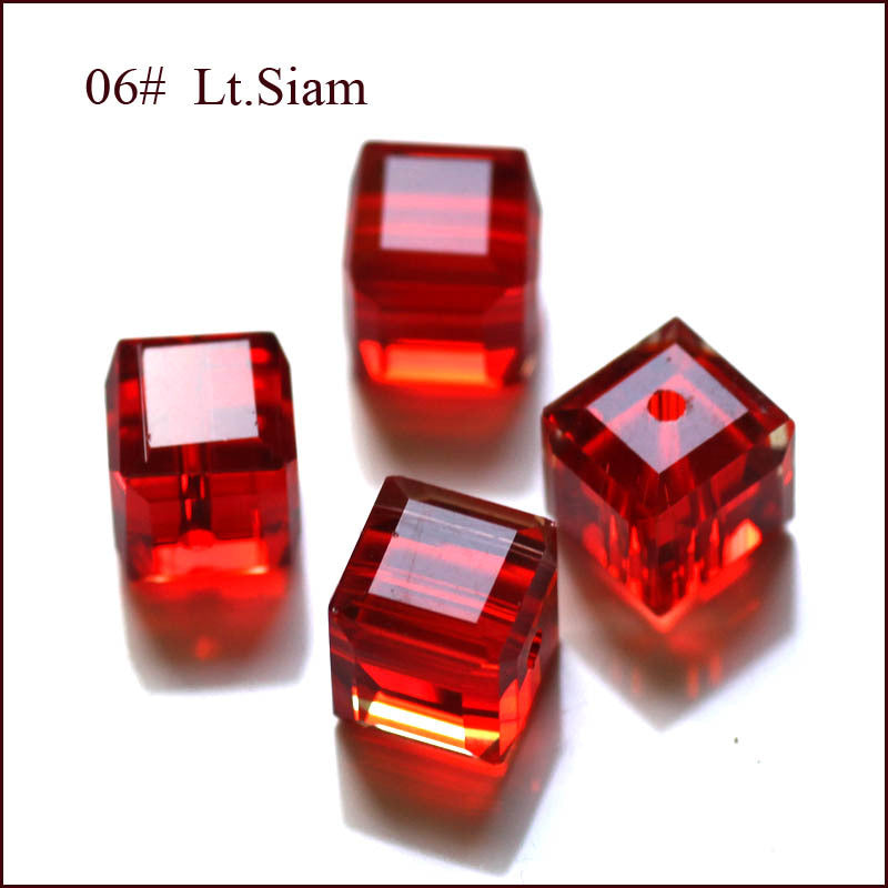 Wholesale 200pcs Crystal Glass Cube Beads
