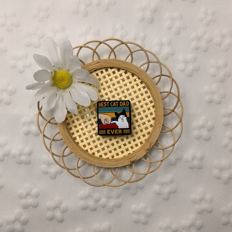 Wholesale New Cartoon Creative Father's Day Series Silicone Beads  10pcs/pack