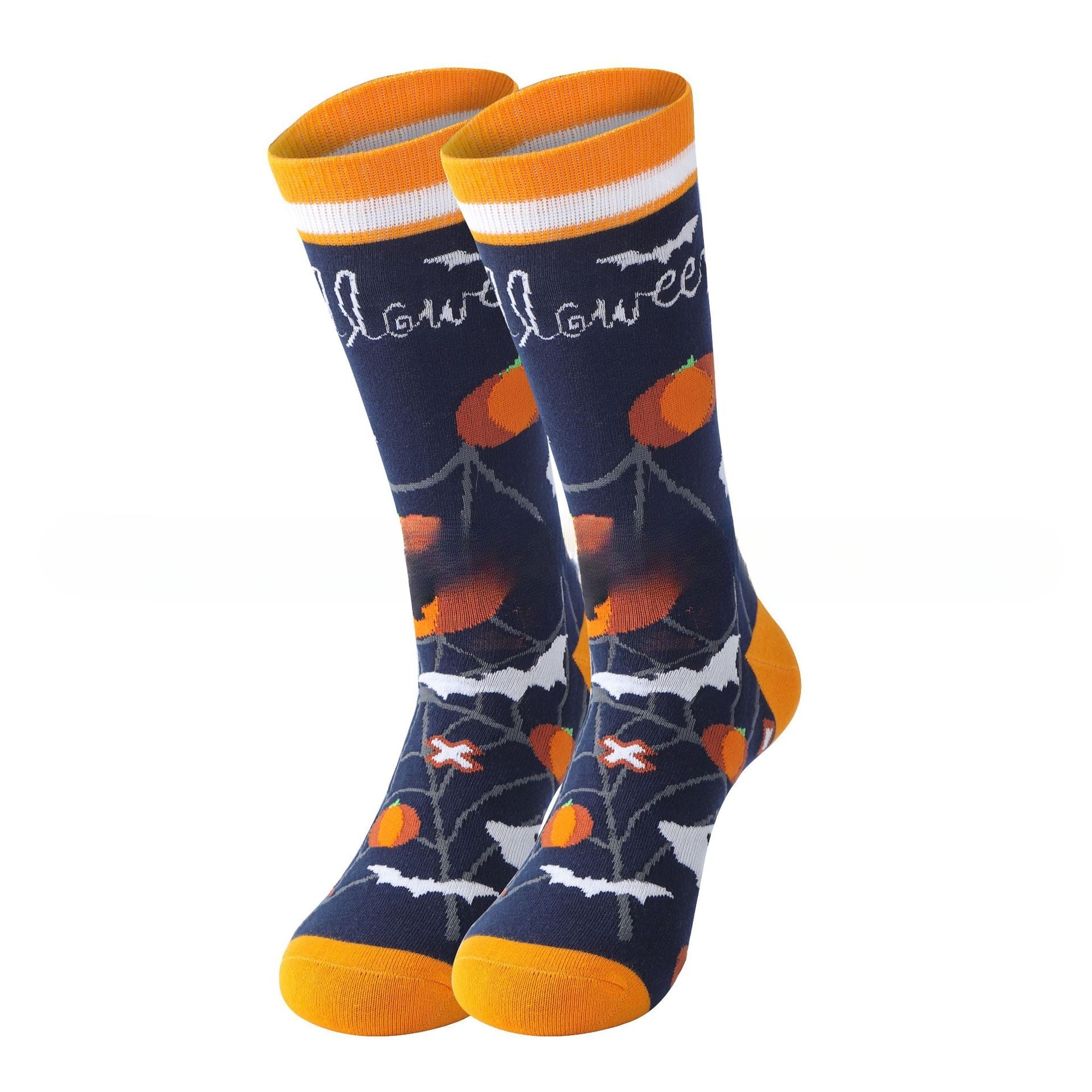 Wholesale Fall-winter Halloween Pumpkin Street Trend Oversized Socks