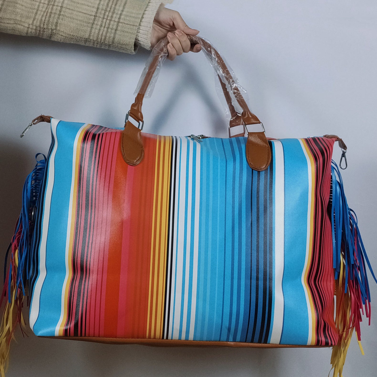 Wholesale Leopard Print Canvas Shoulder Bag