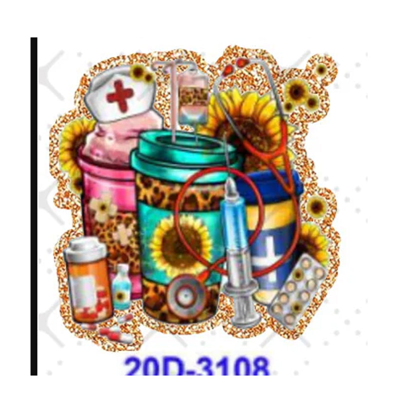 Wholesale 5 Pcs /10 Pcs /20 Pcs  Cute Cartoon Acrylic Flatbacks (Mother's Day/Nurse/Girl) for DIY Badge Reels & Phone Stands