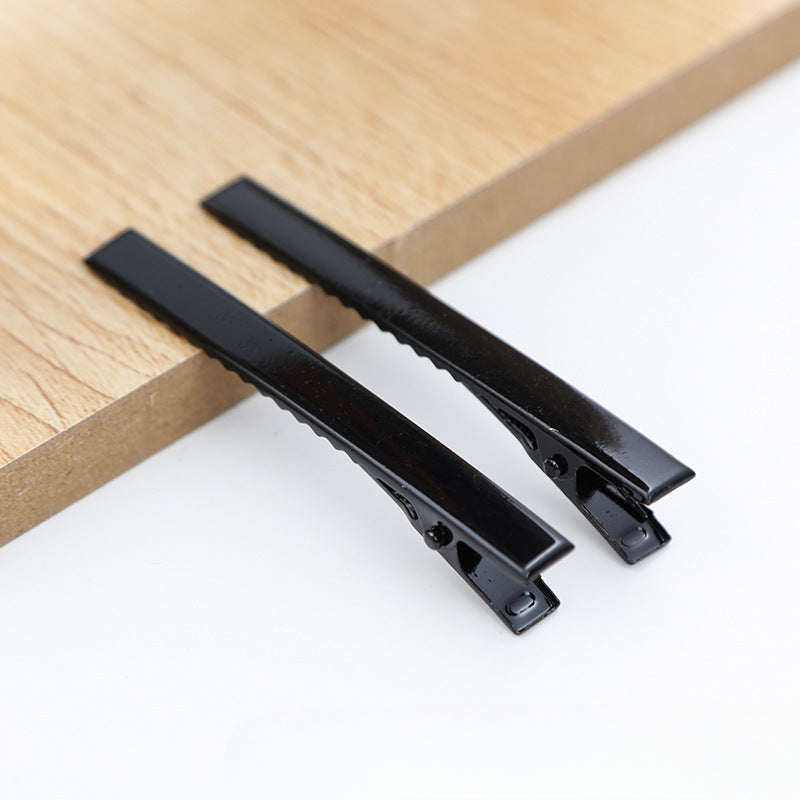 Wholesale 30pcs/pack Handmade Cream Glue DIY Word Clip Hairpin Material Package Accessories