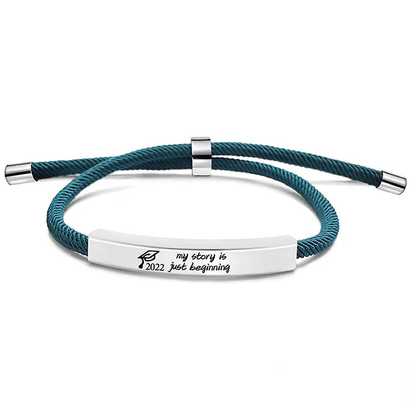 Venta al por mayor pulsera de acero inoxidable de graduación