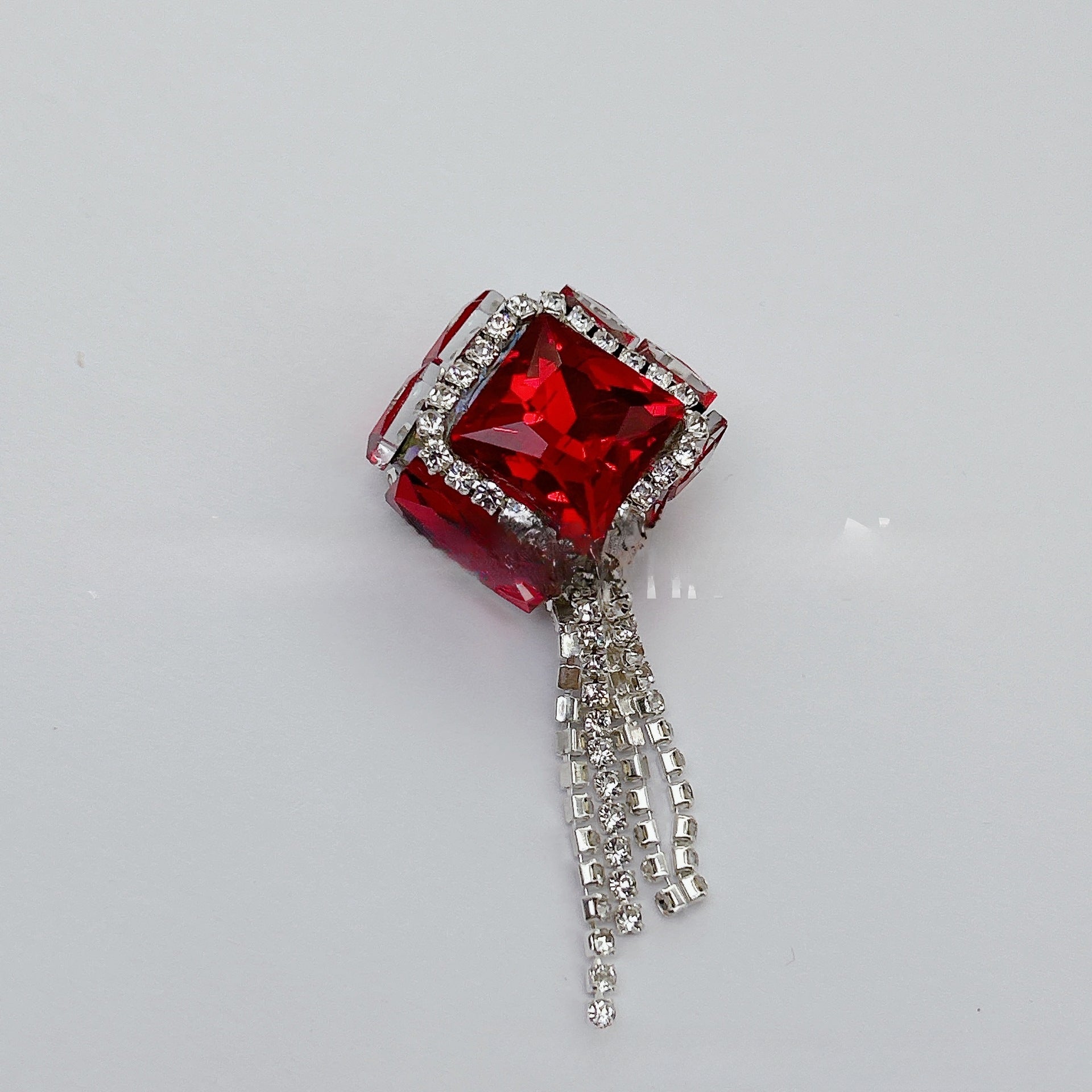 Wholesale 5PCS Acrylic Tassel Zircon Butterfly Oval Beads Loose Beads