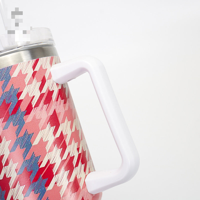 Wholesale Tumbler 40oz Stainless Steel Insulation and Cold Storage Car Handle Ice Tycoon Car Cup