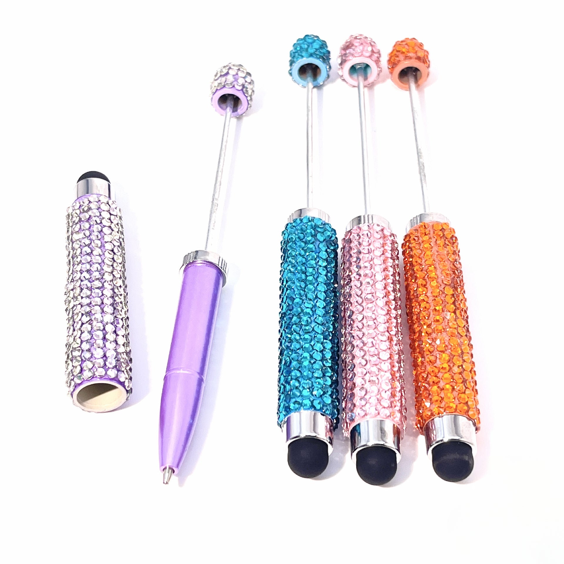 Wholesale A Multi-purpose Ballpoint Pen with A Diamond-filled Touchscreen Hand-set Diamond