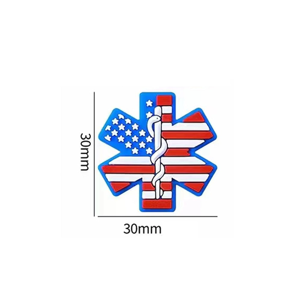 Wholesale 20pcs 3D Cartoon Alphabet Flag Pattern Silicone Beads
